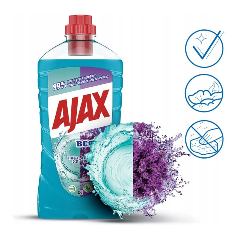 Ajax płyn uniwersalny 1L Boost Ocet & Lawenda